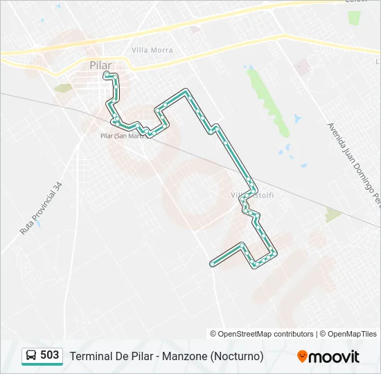 503 Colectivo Line Map