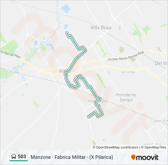 503 Colectivo Line Map