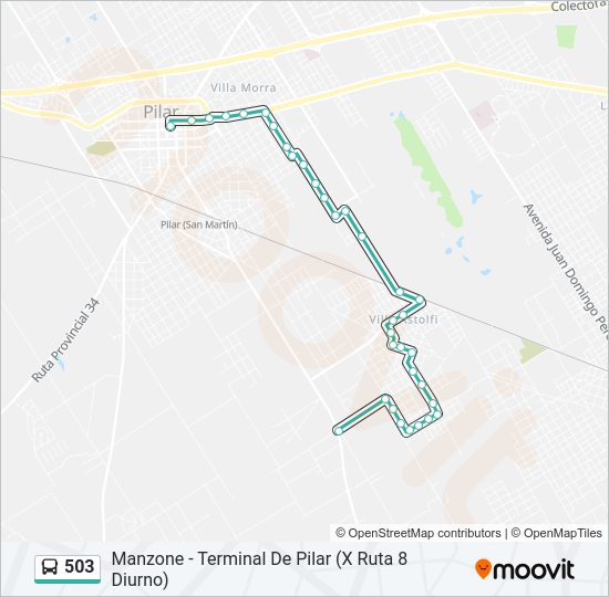 503 Colectivo Line Map