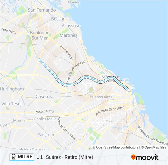 MITRE Train Line Map