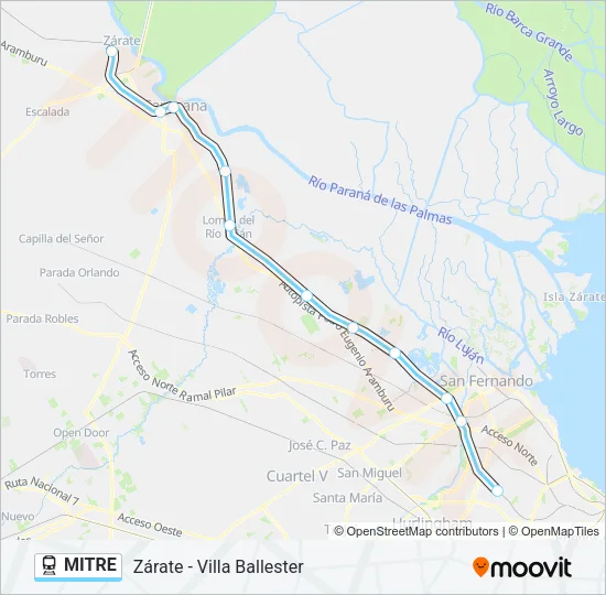 MITRE Train Line Map