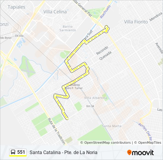 551 Route Schedules Stops And Maps Pte De La Noria Updated