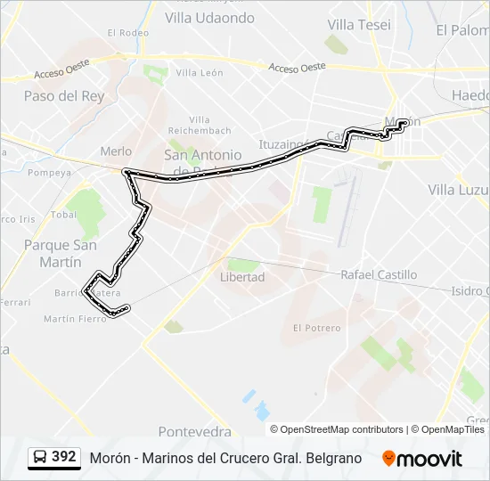 392 Colectivo Line Map