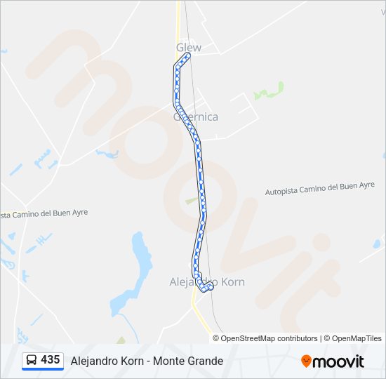 435 Colectivo Line Map