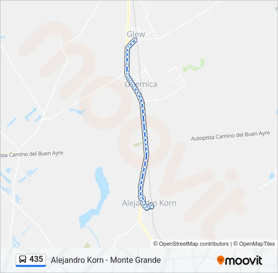 435 Colectivo Line Map