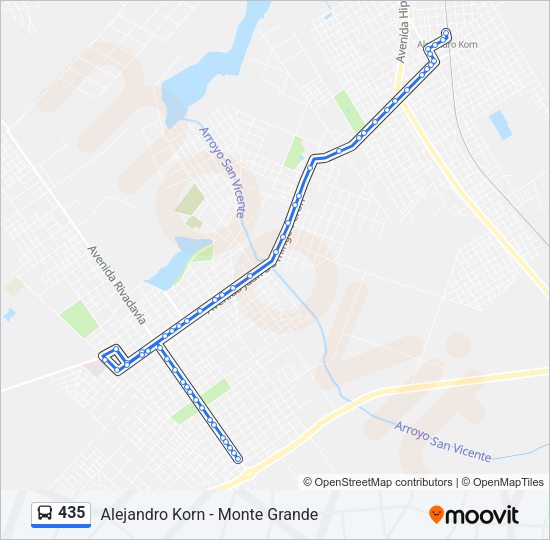 435 Colectivo Line Map
