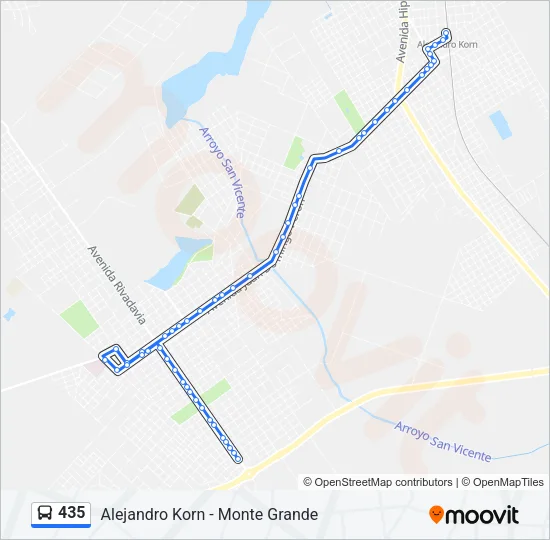 435 Colectivo Line Map