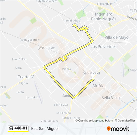 440-01 Colectivo Line Map