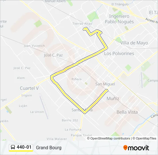 440-01 Colectivo Line Map