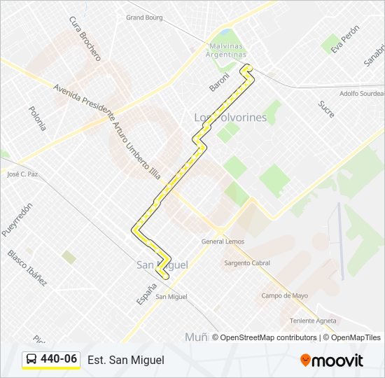 440-06 Colectivo Line Map
