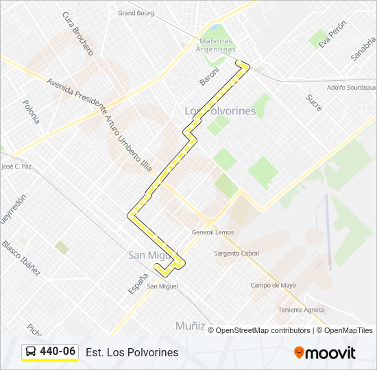 440-06 Colectivo Line Map