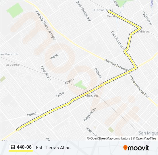 440-08 Colectivo Line Map