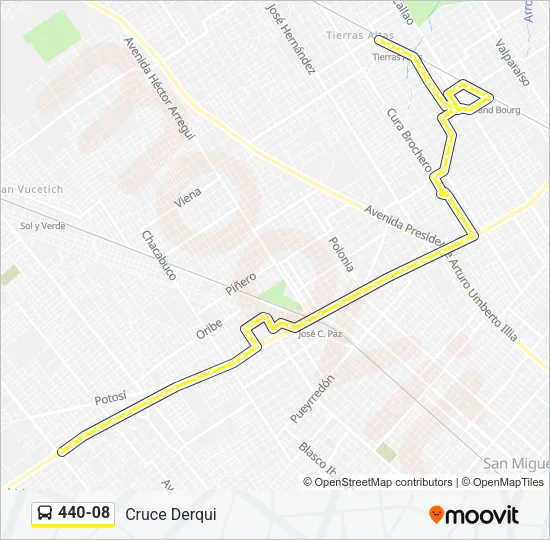 440-08 Colectivo Line Map