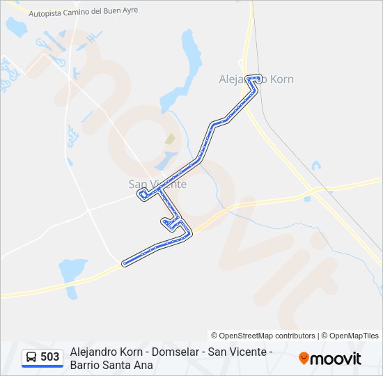 503 Colectivo Line Map