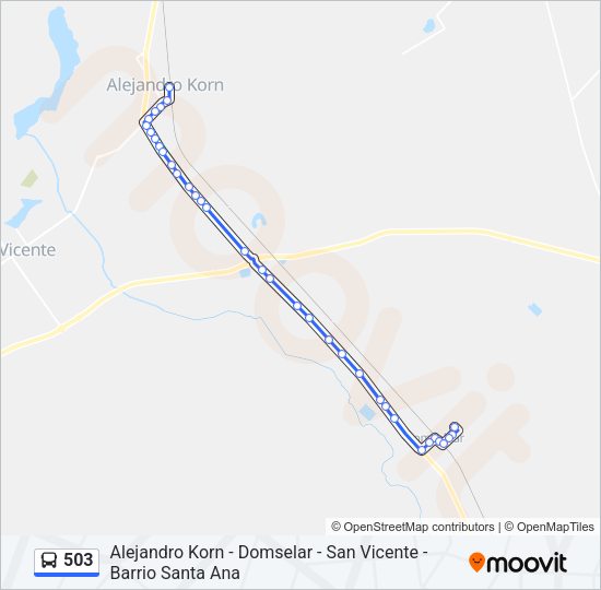 503 Colectivo Line Map