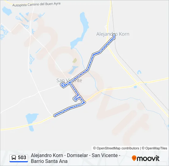 503 Colectivo Line Map