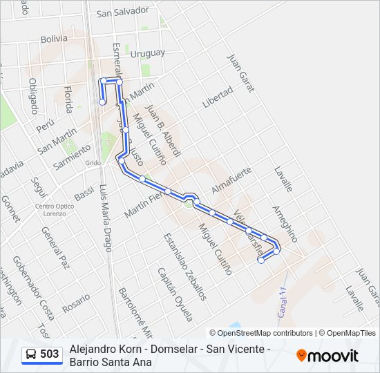 Mapa de 503 de Colectivo