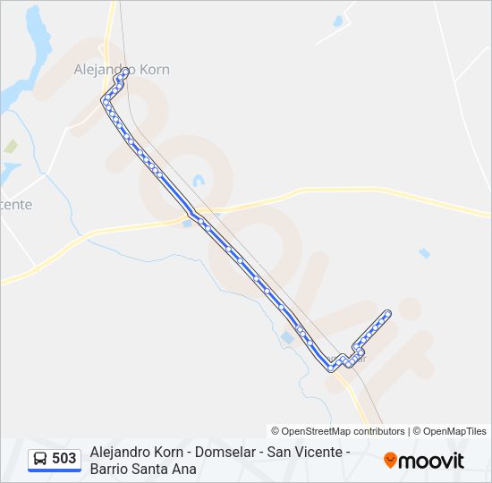 503 Colectivo Line Map