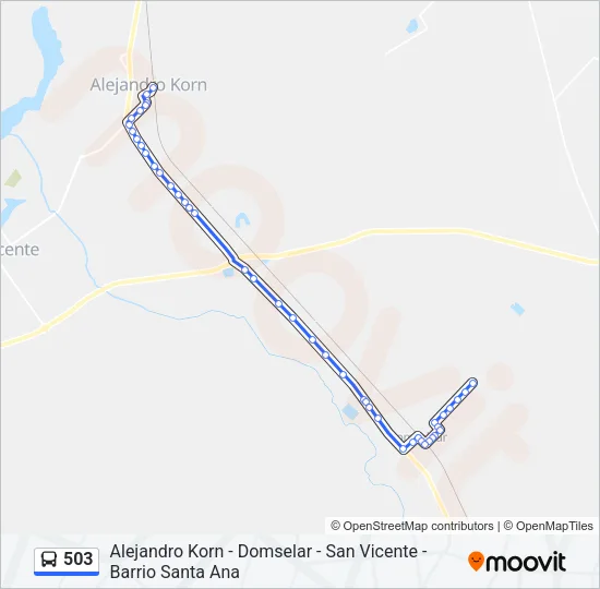 503 Colectivo Line Map