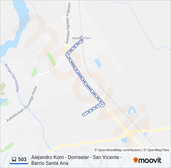 503 Colectivo Line Map