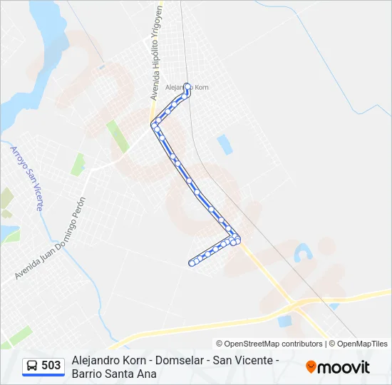 503 Colectivo Line Map