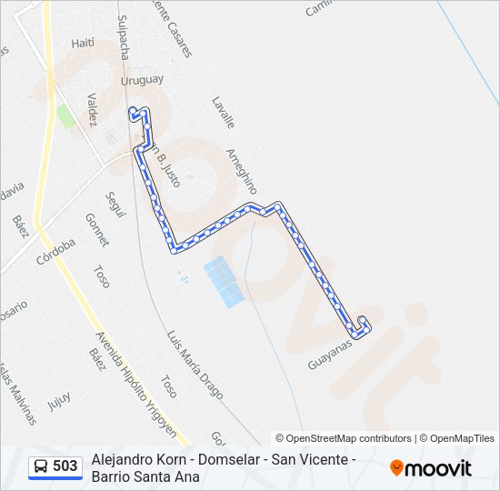 Mapa de 503 de Colectivo