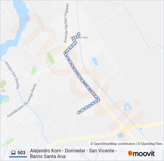 503 Colectivo Line Map