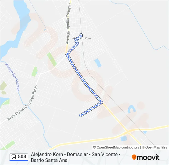 503 Colectivo Line Map