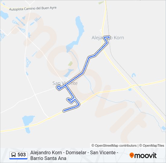 503 Colectivo Line Map