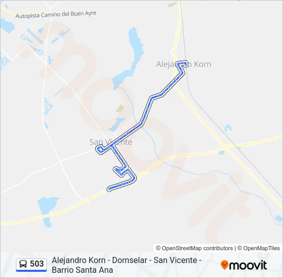 503 Colectivo Line Map