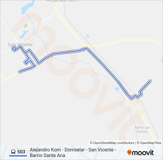 503 Colectivo Line Map