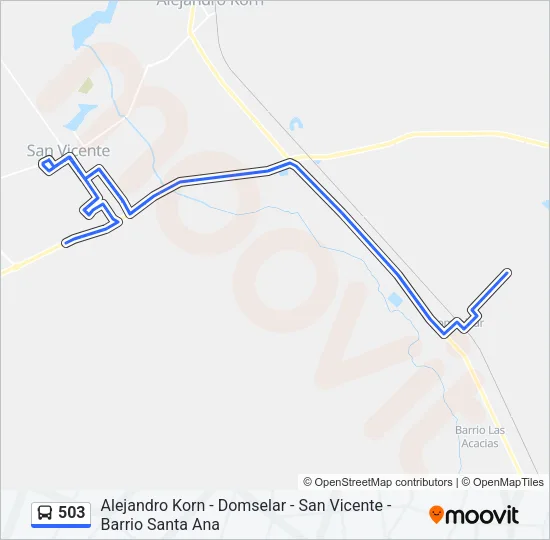 503 Colectivo Line Map