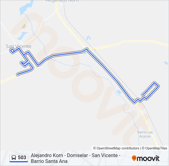 503 Colectivo Line Map
