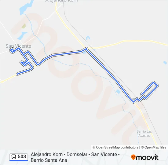 503 Colectivo Line Map