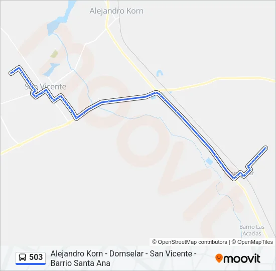 503 Colectivo Line Map
