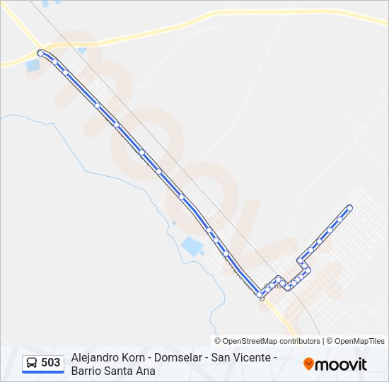 503 Colectivo Line Map