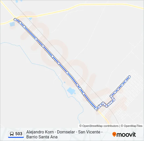 503 Colectivo Line Map