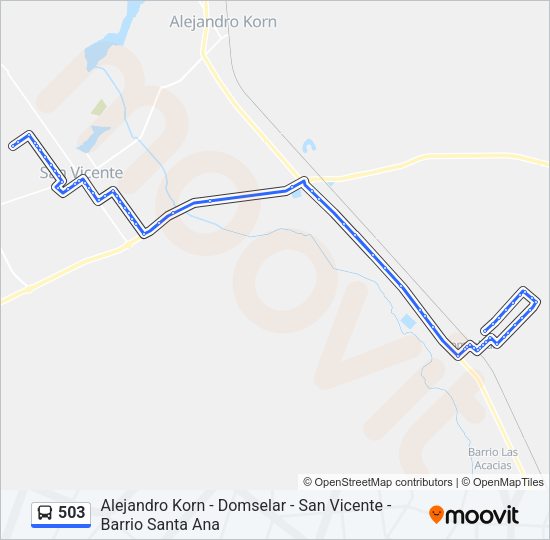 503 Colectivo Line Map