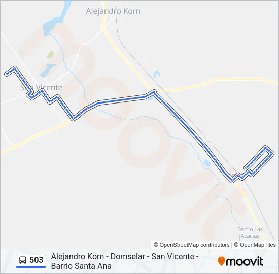 503 Colectivo Line Map