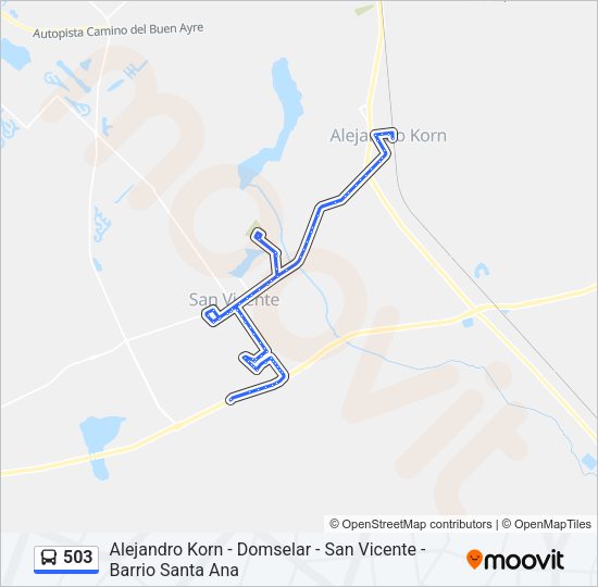 503 Colectivo Line Map