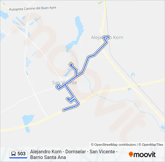 503 Colectivo Line Map