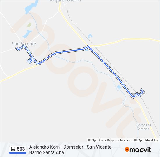 503 Colectivo Line Map