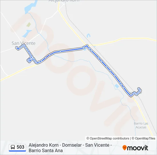 503 Colectivo Line Map