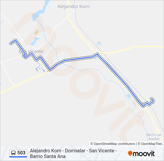 503 Colectivo Line Map