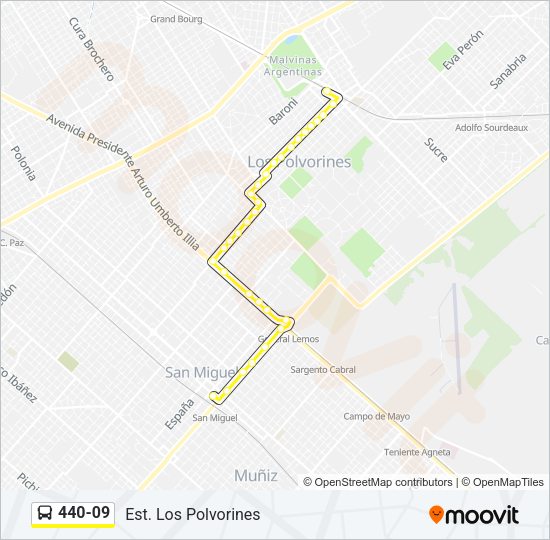 440-09 Colectivo Line Map