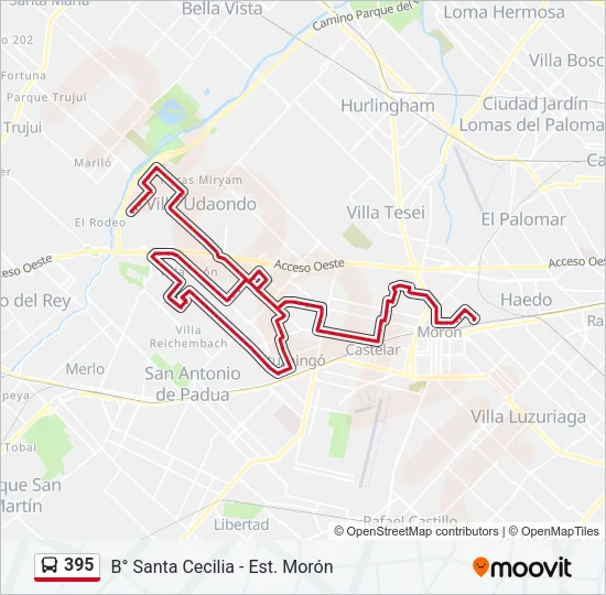 395 Colectivo Line Map