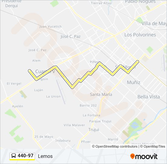 440-97 Colectivo Line Map