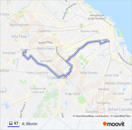 Mapa de 97 de Colectivo