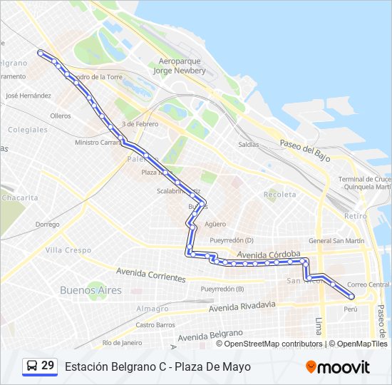 Mapa de 29 de Colectivo