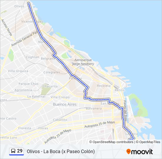 Mapa de 29 de Colectivo